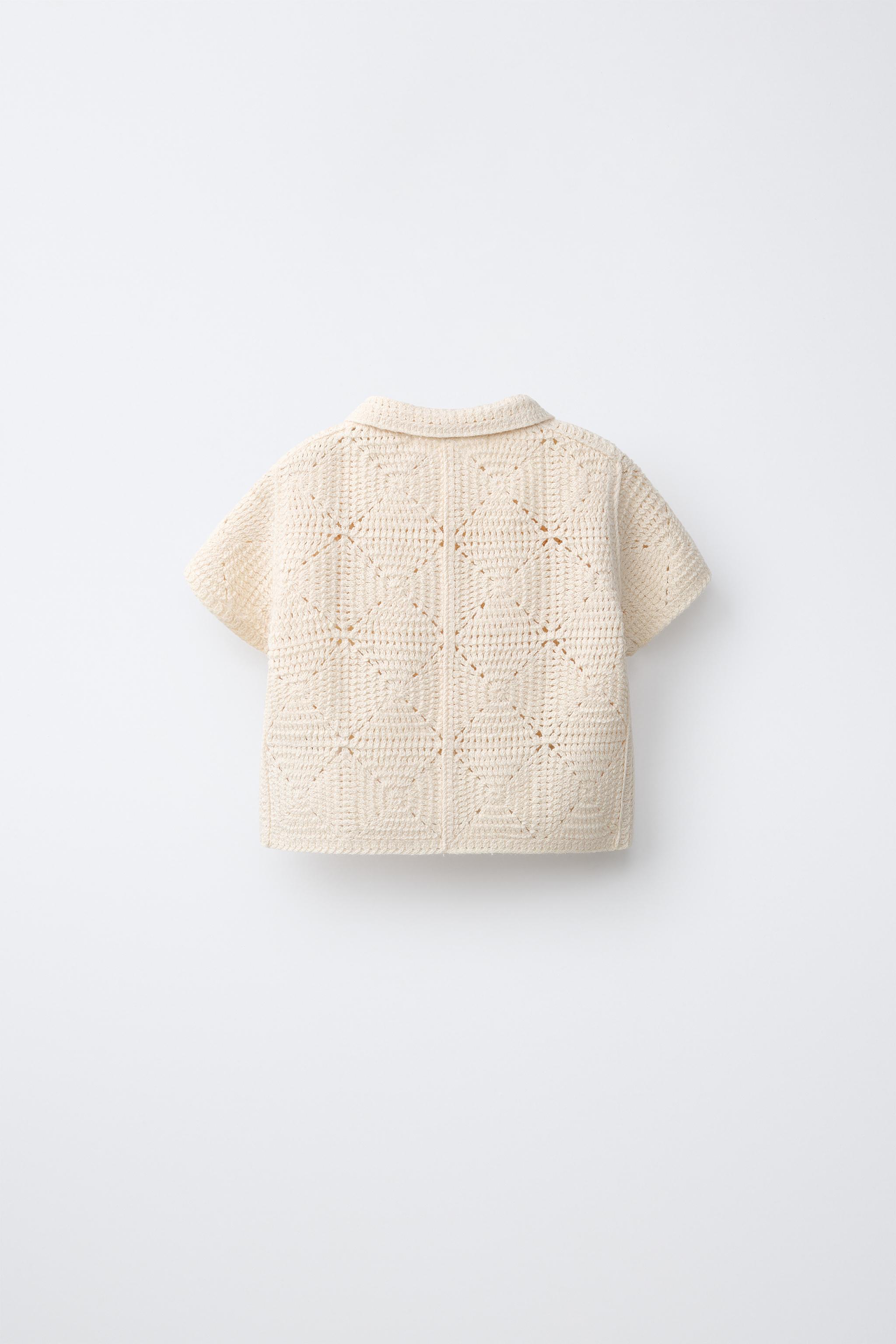 CROCHET KNIT BANANA SHIRT